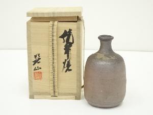 備前焼　岡本碧山造　徳利（共箱）